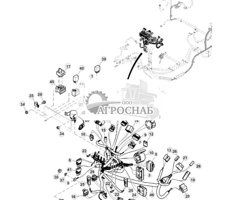 Разъемы, жгут проводов, кабина, PowrReverser™ (24) - ST835474 258.jpg